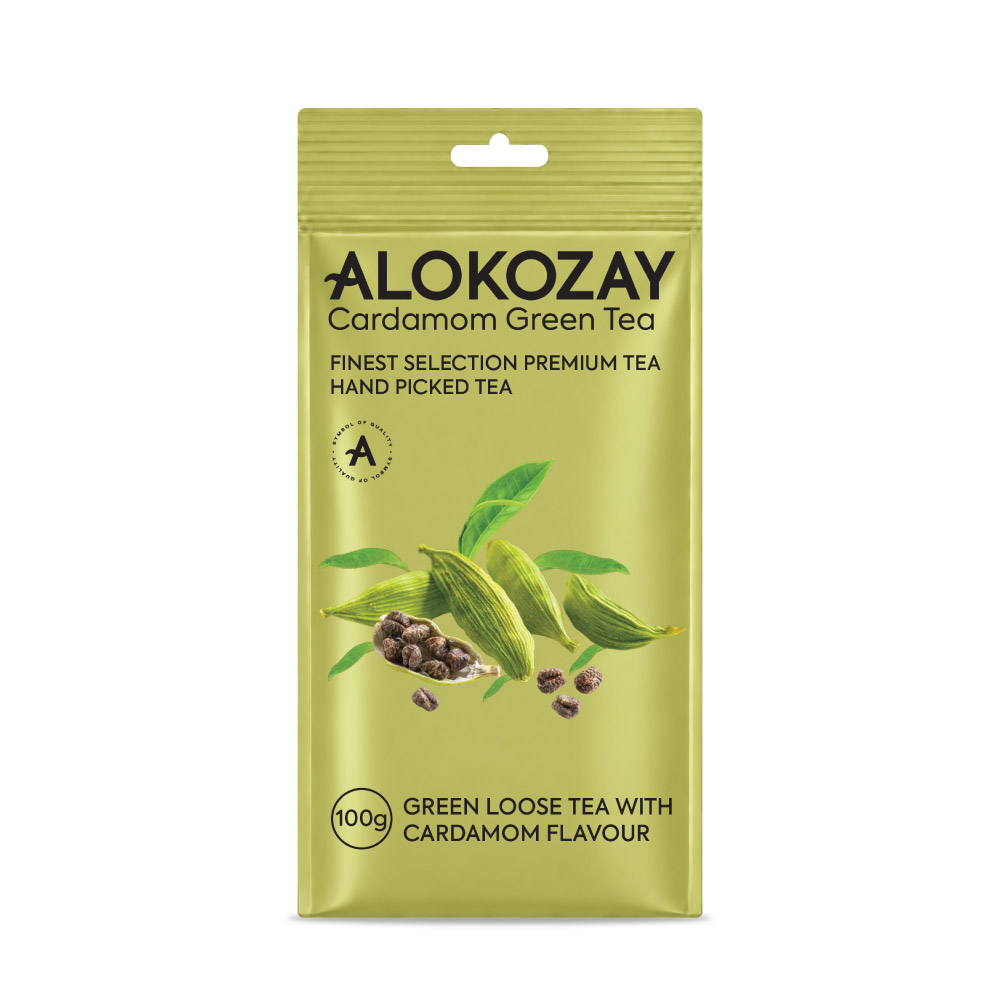 Green Loose Tea With Cardamom 100 Grams
