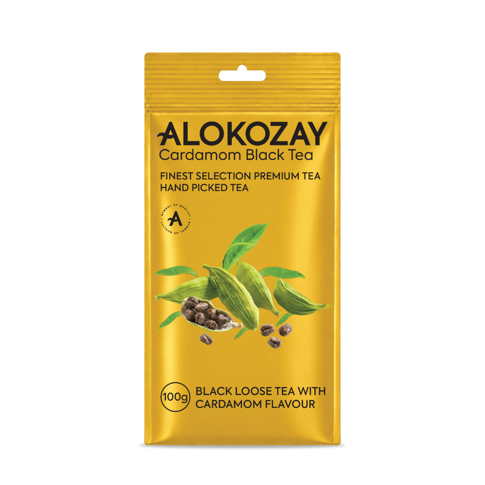 Black Loose Tea With Cardamom 100 Grams