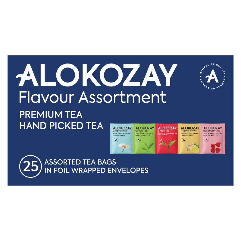 Flavour Assortment Tea - 25 Tea Bags In Foil Wrapped Envelopes