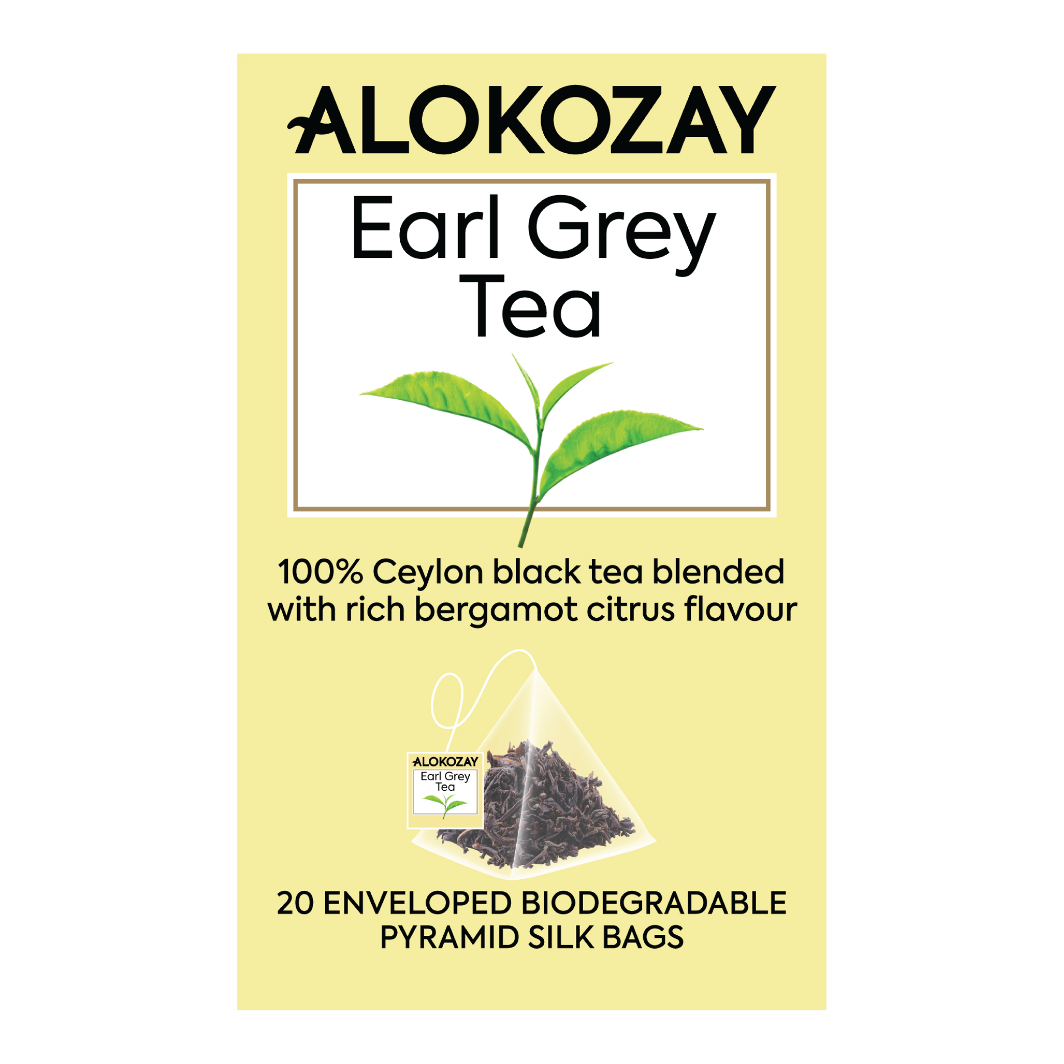 Earl Grey Tea - 20 Enveloped Pyramid Tea Bags