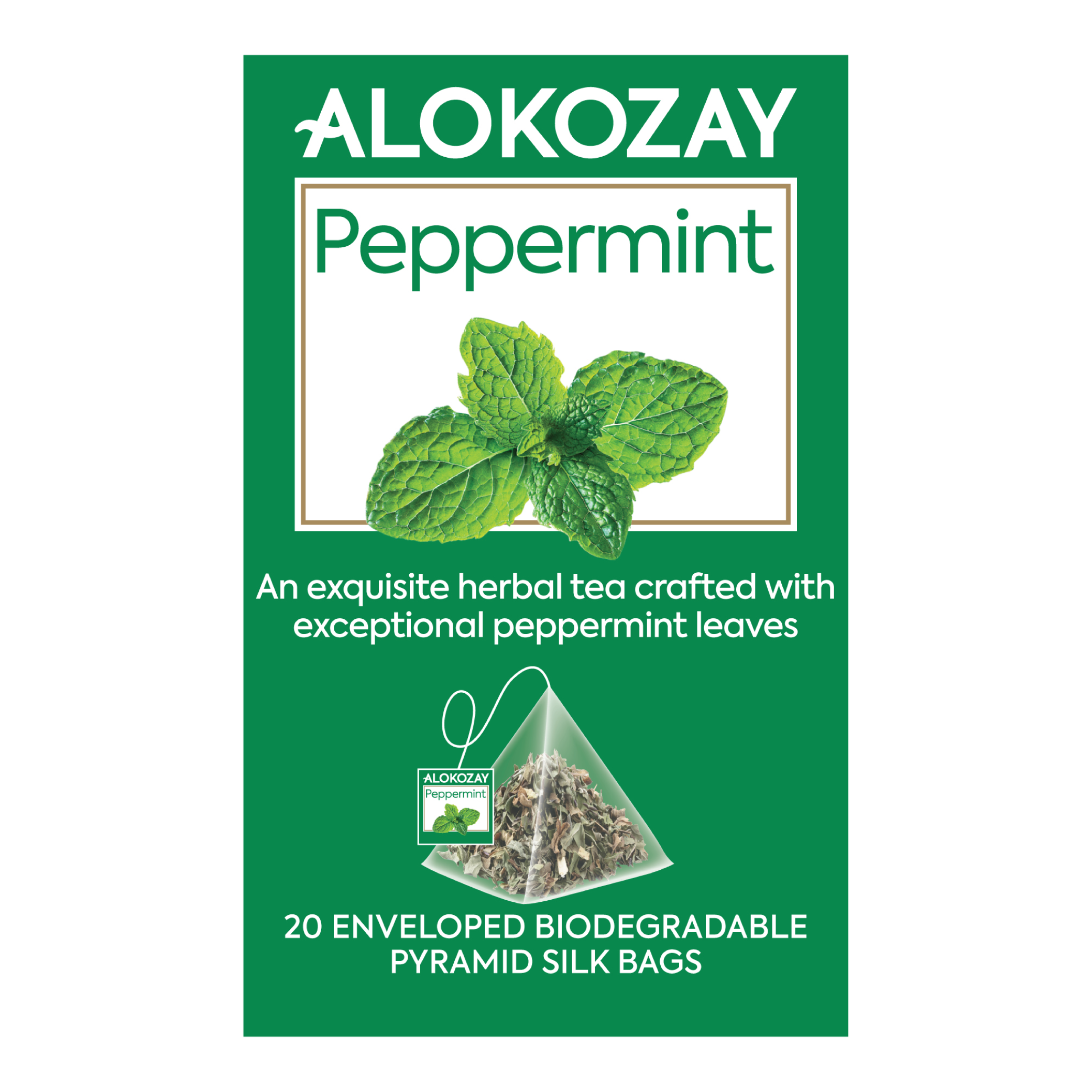 Peppermint Tea - 20 Silken Pyramid Tea Bags