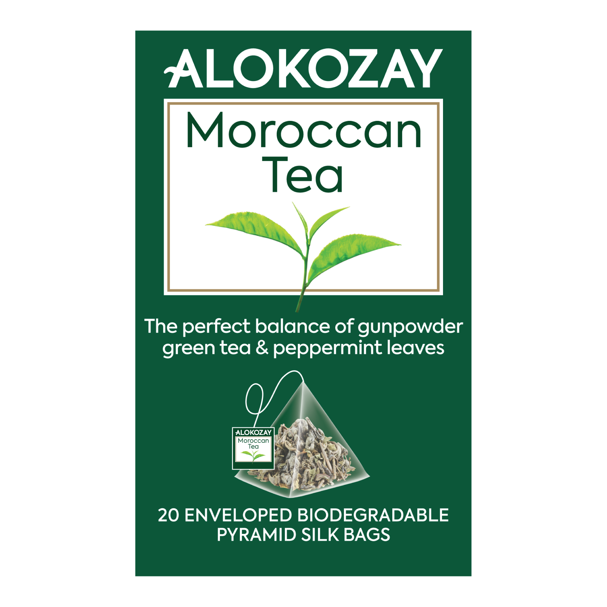 Moroccan Tea - 20 Silken Pyramid Tea Bags