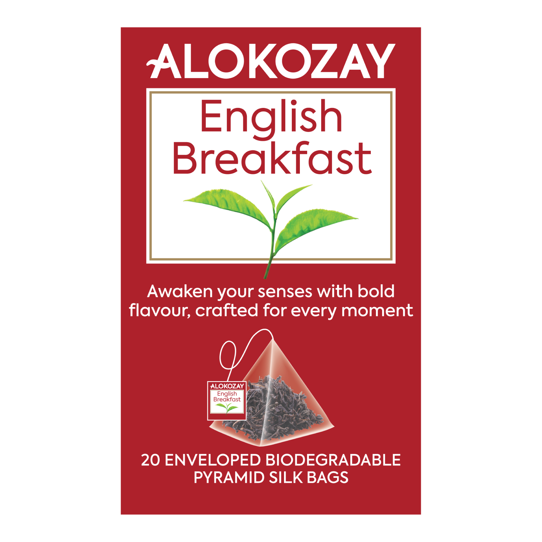 English Breakfast Black Tea - 20 Silken Pyramid Tea Bags